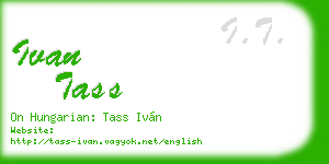 ivan tass business card